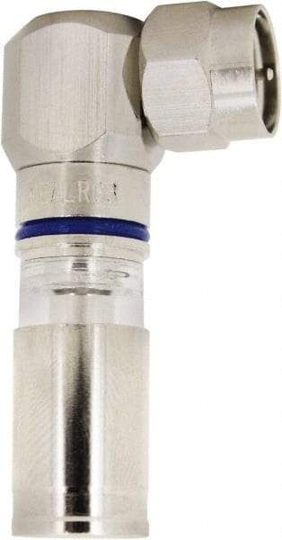 Ideal - Right Angle, RTQ Compression Coaxial Connector - Compatible with RG6 - USA Tool & Supply