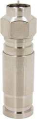 Ideal - Straight, F Type Compression Coaxial Connector - Compatible with RG11 - USA Tool & Supply