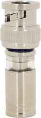 Ideal - Straight, BNC Compression Coaxial Connector - Compatible with RG6, Brass Body - USA Tool & Supply