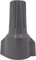 Ideal - 2, 18 to 3, 10 AWG, 600 Volt, Weatherproof, Wing Twist on Wire Connector - Gray & Red, 221°F - USA Tool & Supply