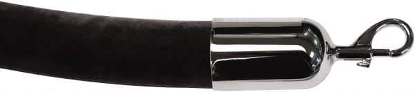 Tensator - 8' Long x 2" Wide Velour Rope - Black - USA Tool & Supply