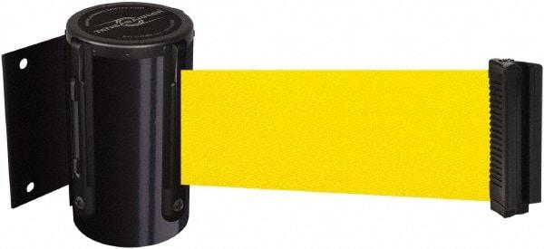 Tensator - 4" High x 2" Long x 3" Wide Barricade Tape Dispenser - Steel, Black Powdercoat Finish, Black, Use with Tensabarrier - USA Tool & Supply