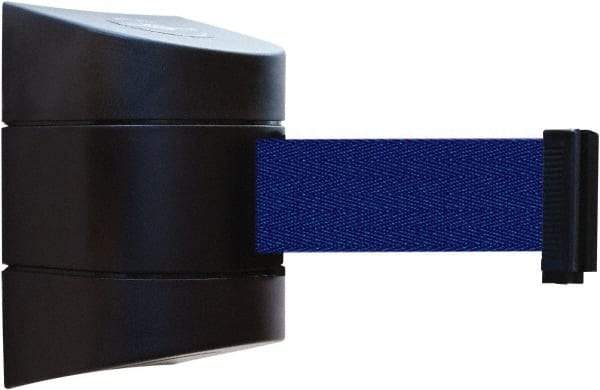 Tensator - 5" High x 3" Long x 3" Wide Barricade Tape Dispenser - Steel, Black Powdercoat Finish, Black, Use with Tensabarrier - USA Tool & Supply