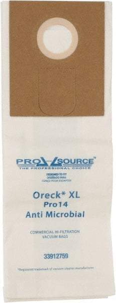 PRO-SOURCE - Meltblown Polypropylene & Paper Vacuum Bag - For Oreck XL Pro 14 Uprights - USA Tool & Supply