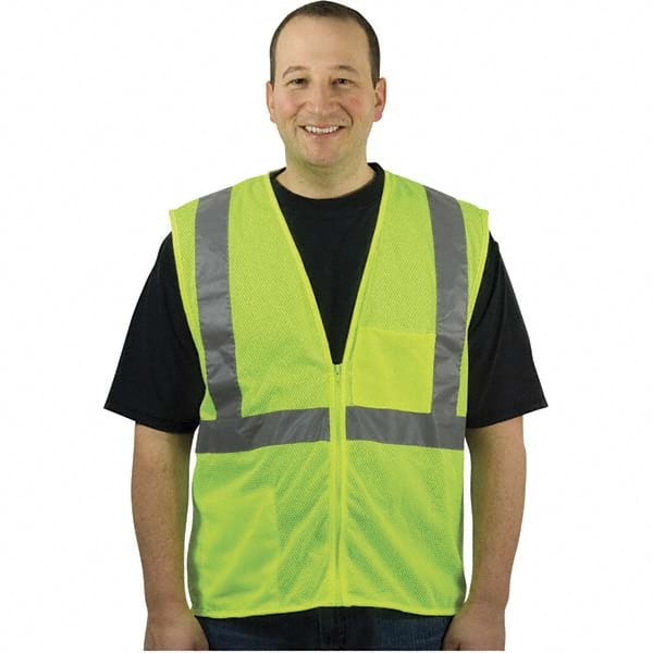 PIP - Size S Yellow Mesh General Purpose High Visibility Vest - USA Tool & Supply