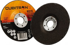 3M - 36 Grit, 5" Diam x 1/8" Thick x 7/8" Arbor, Type 27 Depressed Center Wheel - USA Tool & Supply