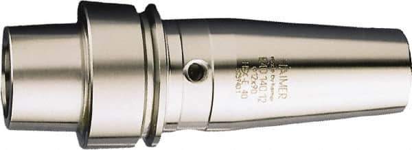 HAIMER - 3/8" Hole Diam, HSK40E Taper Shank Shrink Fit Tool Holder & Adapter - 3.15" Projection, 0.94" Nose Diam, 1.65" Clamping Depth, 25,000 RPM - Exact Industrial Supply