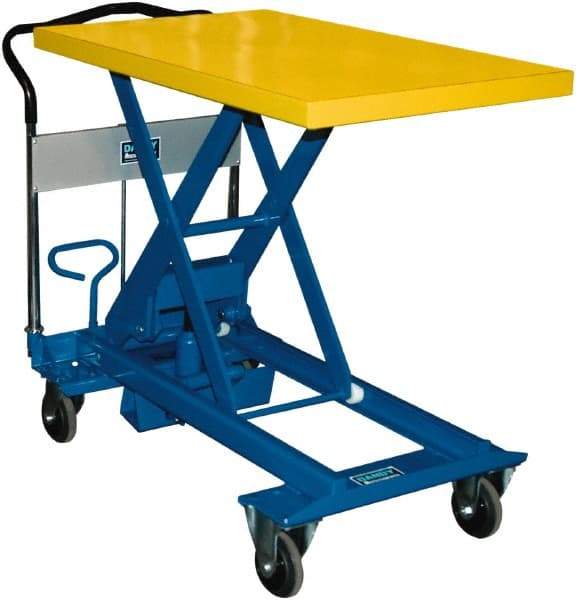 Southworth - 1,100 Lb Capacity Portable Foot-Operated Scissor Lift Table - 11.8" to 36-3/5" Lift Height, 35.81" Platform Length x 23.6" Platform Width - USA Tool & Supply
