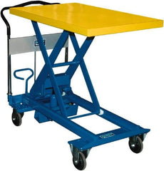 Southworth - 1,100 Lb Capacity Portable Foot-Operated Scissor Lift Table - 11.8" to 36-3/5" Lift Height, 35.81" Platform Length x 23.6" Platform Width - USA Tool & Supply