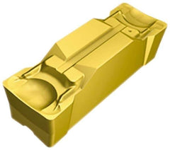 Sandvik Coromant - GN123 GM Grade 2135, 1/8" Cutting Width Carbide Grooving Insert - 18mm Max Depth of Cut, Neutral, 0.3mm Corner Radius, TiCN/Al2O3/TiN Finish - USA Tool & Supply