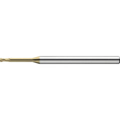 Ball End Mill: 2 Flute, Solid Carbide 80 mm OAL, Hardmax Coated, Series HTNB