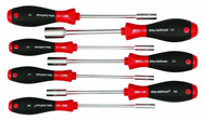 7 Piece - 5.0 - 13.0mm - SoftFinish® Cushion Grip Metric Nut Driver Set - USA Tool & Supply