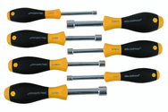 7 Piece - 3/16 - 1/2 - SoftFinish® Cushion Grip Nut Driver Hollow Shaft Set - USA Tool & Supply