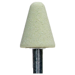 ‎3/4″ × 1-1/8″ 1/4″ Spindle Quantum Mounted Point A5 80 Grit - USA Tool & Supply
