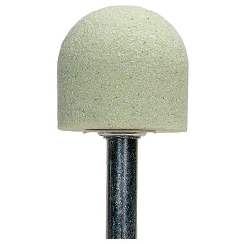 1″ × 1″ 1/4″ Spindle Quantum Mounted Point A21 80 Grit Ceramic Alumina - USA Tool & Supply