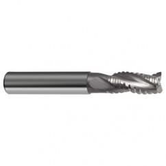 10mm Dia. - 80mm OAL - Variable Helix Bright CBD - End Mill - 3 FL - USA Tool & Supply