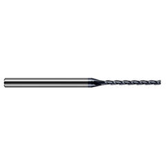 ‎Miniature End Mills - Long Flute - 0.1250″ (1/8″) Cutter Diameter × 1.8750″ (1-7/8″) Length of Cut Carbide Square End Mill, 3 Flutes, AlTiN Coated - Exact Industrial Supply