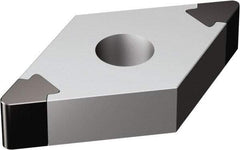 Sandvik Coromant - DNGA432 WH Grade 7025 CBN Turning Insert - Uncoated, 55° Diamond, 1/2" Inscr Circle, 3/16" Thick, 1/32" Corner Radius - USA Tool & Supply