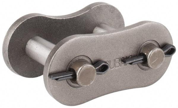 U.S. Tsubaki - 1-3/4" Pitch, ANSI 140, Cottered Roller Chain Connecting Link - For Use with Single Strand Chain - USA Tool & Supply