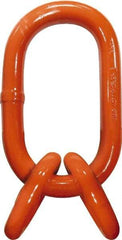 CM - 100 Grade Powder Coated Steel Oblong Link Assembly - 1-1/4" Diameter, 39,000 Lb Load Limit - USA Tool & Supply