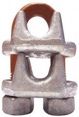 CM - 1-1/8" Piggyback Wedge Socket Clip - 3/4-10, 2" Between Centers, Galvanized - USA Tool & Supply