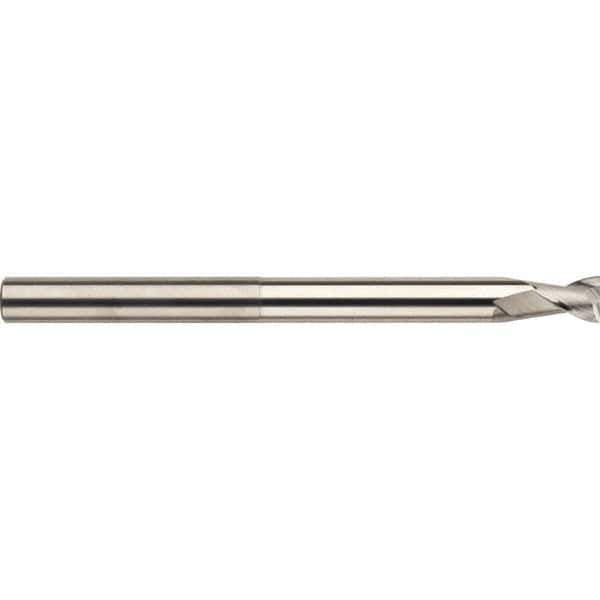 SGS - 20mm, 25mm LOC, 20mm Shank Diam, 150mm OAL, 2 Flute, Solid Carbide Square End Mill - Single End, Uncoated, Spiral Flute, 35° Helix, Centercutting, Right Hand Cut, Right Hand Flute, Series 47ML - USA Tool & Supply
