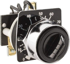 Square D - 5,000 Ohm, 30mm, 600 Volt Potentiometer - 2 Watts, Nonilluminated - USA Tool & Supply