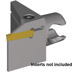Kennametal - A4G0150M01U01B Insert, 30mm Head Length, 1.5mm Min Groove Width, Modular Grooving Blade Holder Head - Neutral Cut, System Size KM20, Series A4 - USA Tool & Supply