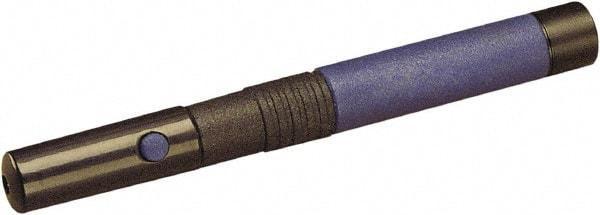 Quartet - Rubber & Metal Pen Size Laser Pointer - Blue, 2 AAA Batteries Included - USA Tool & Supply