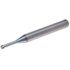 Vargus - 5/16-24 Thread, 0.315" Shank Diam, TiCN Coating, Solid Carbide Straight Flute Thread Mill - 3 Flutes, 2.4803" OAL, 5/16" Min Noml Diameter - USA Tool & Supply