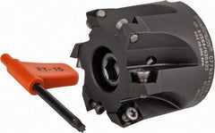 Kennametal - 2" Cut Diam, 0.059" Max Depth, 3/4" Arbor Hole, 6 Inserts, XD 09 Insert Style, Indexable Copy Face Mill - C7792VXD09-A2.00Z06R Cutter Style, 1.574" High, Through Coolant, Series 7792 - USA Tool & Supply