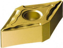Sandvik Coromant - DNMG331 MF Grade 235 Carbide Turning Insert - TiCN/TiN Finish, 55° Diamond, 3/8" Inscr Circle, 3/16" Thick, 1/64" Corner Radius - USA Tool & Supply