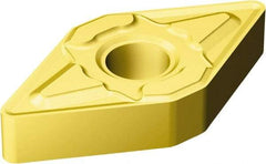 Sandvik Coromant - DNMG443 KM Grade 3005 Carbide Turning Insert - TiCN/AI2O3/TiN Finish, 55° Diamond, 1/2" Inscr Circle, 1/4" Thick, 3/64" Corner Radius - USA Tool & Supply