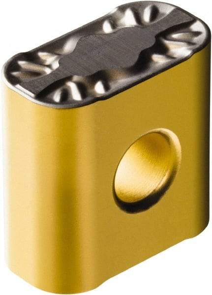 Sandvik Coromant - LNMX1919 PM Grade 4325 Carbide Turning Insert - TiCN/AI2O3/TiN Finish, 90° Rectangle, 3/4" Thick, 4mm Corner Radius - USA Tool & Supply