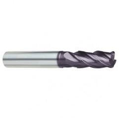 25mm Dia. - 121mm OAL - 4 FL Variable Helix Super-A Carbide End Mill - USA Tool & Supply
