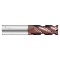 3/8 Dia. x 3 Overall Length 4-Flute .010 C/R Solid Carbide SE End Mill-Round Shank-Center Cut-FC20 - USA Tool & Supply