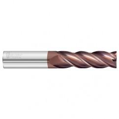 16mm Dia. x 125mm Overall Length 4-Flute 3mm C/R Solid Carbide SE End Mill-Round Shank-Center Cut-FC20 - USA Tool & Supply