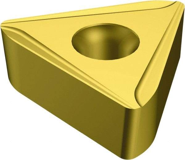 Sandvik Coromant - TNMX3309 PF Grade 3005 Carbide Turning Insert - TiCN/AI2O3/TiN Finish, 60° Triangle, 3/4" Inscr Circle, 3/8" Thick, 1/16" Corner Radius - USA Tool & Supply