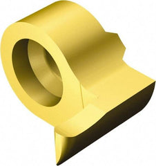 Sandvik Coromant - MB..FAR Grade 1025, 3mm Cutting Width Carbide Grooving Insert - 5mm Max Depth of Cut, Right Hand, 1.5mm Corner Radius, TiAlN/TiN Finish - USA Tool & Supply