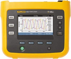 Fluke - 3 Phase, 1 to 500 Amp Capability, Power Meter - USA Tool & Supply