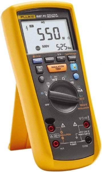 Fluke - 7 Piece, Digital Multimeter Kit - 1,000 Volt Max - USA Tool & Supply