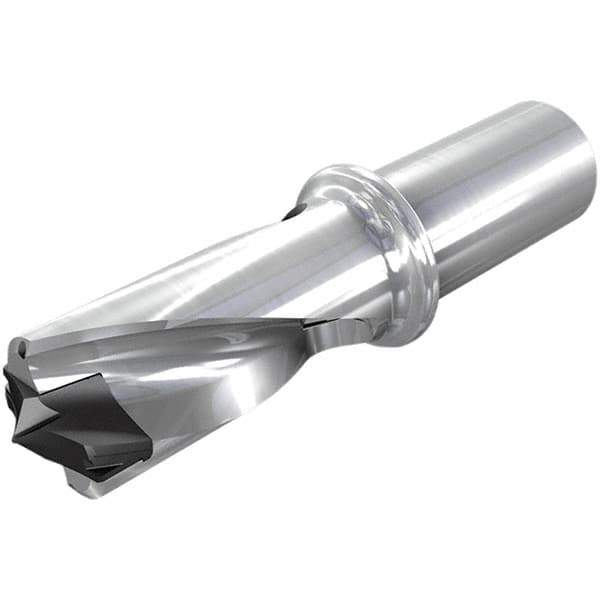 Iscar - 38 to 38.9mm Diam, 1.5xD, 57mm Max Drill Depth, 32mm Shank Diam, 160.8mm OAL, Replaceable Tip Drill - HFP-IQ Insert, 38 Seat Size, DFN Toolholder, Series ChamIOdrill - USA Tool & Supply