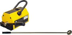 Mag-Mate - 2,500 Lb Load Capacity, Magnetic Lifter - 8-7/8" High x 7-1/8" Wide, 5" Head/Holder Diam, 2 Poles, For Use with Flat & Round Ferrous Metal - USA Tool & Supply