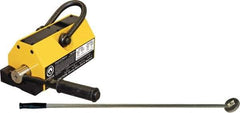 Mag-Mate - 1,600 Lb Load Capacity, Magnetic Lifter - 8-7/8" High x 4-7/8" Wide, 4" Head/Holder Diam, 2 Poles, For Use with Flat & Round Ferrous Metal - USA Tool & Supply