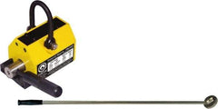 Mag-Mate - 250 Lb Load Capacity, Magnetic Lifter - 6-5/8" High x 2-5/8" Wide, 2" Head/Holder Diam, 2 Poles, For Use with Flat & Round Ferrous Metal - USA Tool & Supply