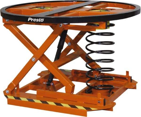 Presto Lifts - 4,500 Lb Capacity Steel Leveler - 43-5/8" Diam x 28" High - USA Tool & Supply