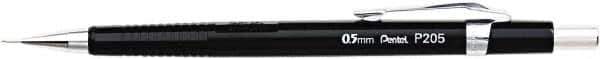 Pentel - 0.5mm Lead Mechanical Pencil - Black - USA Tool & Supply