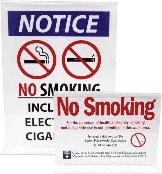 NMC - 8-1/2" Wide x 11" High Sign Compatiblity, Acrylic Sign Holder - Clear, 11" Holder Height - USA Tool & Supply