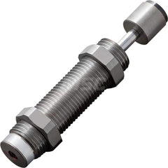 Standard-Duty Shock Absorber: 5 mm Rod Dia, 21.9 mm OD, 12 mm Stroke, M16 x 1.5 Thread 90 mm OAL, 9.8 lb Force