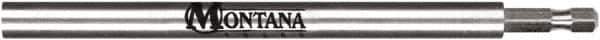 Montana - Slotted Screwdriver Bit - 1/4" Hex Drive, 6" OAL - USA Tool & Supply